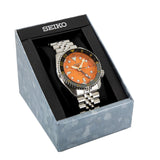  Shop Authentic Seiko 5 Sports GMT Automatic Orange Dial Silver Steel Strap Watch For Men - SSK005K1 - Luxxuri