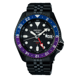  Shop Authentic Seiko Automatic SKX GMT Yuto Horigome Limited Edition Black Dial Black Steel Strap Watch For Men - SSK027K1 - Luxxuri
