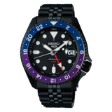 Shop Authentic Seiko Automatic SKX GMT Yuto Horigome Limited Edition Black Dial Black Steel Strap Watch For Men - SSK027K1 - Luxxuri
