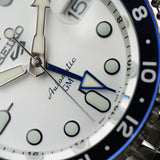  Shop Authentic Seiko 5 Sports SKX GMT Automatic Sky Blue Dial Silver Steel Strap Watch For Men - SSK033K1 - Luxxuri