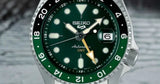  Shop Authentic Seiko 5 Sports SKX GMT Automatic Green Dial Silver Steel Strap Watch For Men - SSK035K1 - Luxxuri