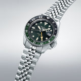  Shop Authentic Seiko 5 Sports SKX GMT Automatic Green Dial Silver Steel Strap Watch For Men - SSK035K1 - Luxxuri
