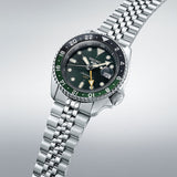  Shop Authentic Seiko 5 Sports SKX GMT Automatic Green Dial Silver Steel Strap Watch For Men - SSK035K1 - Luxxuri