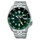  Shop Authentic Seiko 5 Sports SKX GMT Automatic Green Dial Silver Steel Strap Watch For Men - SSK035K1 - Luxxuri