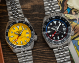  Shop Authentic Seiko 5 Sport SKX GMT US Special Creation Automatic Yellow Dial Silver Steel Strap Watch for Men - SSK017K1 - Luxxuri