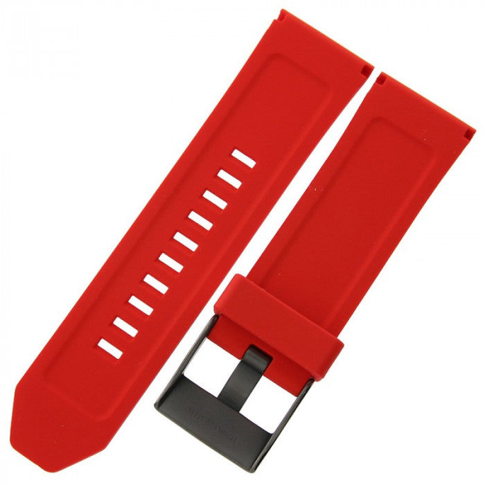  Shop Authentic Diesel Mega Chief Chronograph Black Dial Red Silicone Strap Watch For Men - DZ4427 - Luxxuri