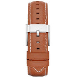  Shop Authentic Fossil Grant Chronograph Blue Dial Brown Leather Strap Watch for Men - FS5184 - Luxxuri