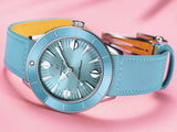  Shop Authentic Breitling Superocean Heritage '57 Pastel Paradise Blue Dial Blue Leather Strap Watch for Women - A10340161C1X1 - Luxxuri