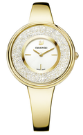  Shop Authentic Swarovski Crystalline Bracelet White Dial Gold Steel Strap Watch for Women - 5269253 - Luxxuri
