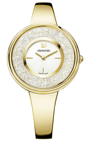  Shop Authentic Swarovski Crystalline Bracelet White Dial Gold Steel Strap Watch for Women - 5269253 - Luxxuri