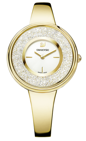 Shop Authentic Swarovski Crystalline Bracelet White Dial Gold Steel Strap Watch for Women - 5269253 - Luxxuri