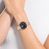  Shop Authentic Swarovski Crystalline Chic Analog Black Dial Rose Gold Steel Strap Watch for Women - 5544587 - Luxxuri