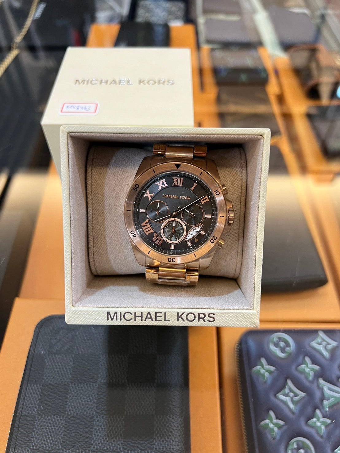  Shop Authentic Michael Kors Brecken Chronograph Analog Black Dial Rose Gold Steel Strap Watch For Women - MK8563 - Luxxuri