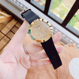  Shop Authentic Guess Clarity Gold Dial Black Silicone Strap Watch for Women - GW0109L1 - Luxxuri