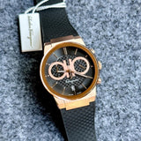  Shop Authentic Salvatore Ferragamo Sapphire Chrono Black Dial Black Rubber Strap Watch for Men - SFME00721 - Luxxuri