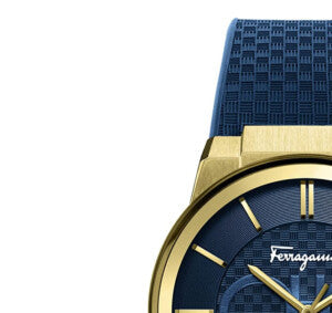  Shop Authentic Salvatore Ferragamo Sapphire Blue Dial Blue Rubber Strap Watch for Men - SFHP00220 - Luxxuri