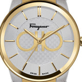 Shop Authentic Salvatore Ferragamo Sapphire Silver Dial Two Tone Steel Strap Watch for Men - SFHP00520 - Luxxuri