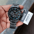  Shop Authentic Hugo Boss Trophy Black Dial Black Steel Strap Watch for Men - 1513675 - Luxxuri