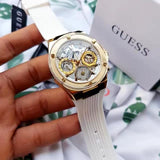  Shop Authentic Guess Athena White Dial White Rubber Strap Watch for Women - GW0409L2 - Luxxuri