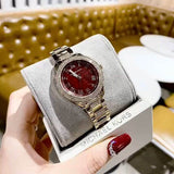  Shop Authentic Michael Kors Tibby Multifunction Crystals Maroon Dial Rose Gold Steel Strap Watch for Women - MK4685 - Luxxuri