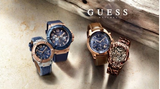  Shop Authentic Guess Rigor Analogue Quartz Blue Dial Brown Leather Strap Watch For Men - W0040G10 - Luxxuri