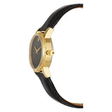  Shop Authentic Movado Ultra Slim Black Dial Black Leather Strap Watch For Women -  0607095 - Luxxuri