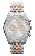  Shop Authentic Emporio Armani Sportivo Chronograph Silver Dial Two Tone Steel Strap Watch For Men - AR5999 - Luxxuri