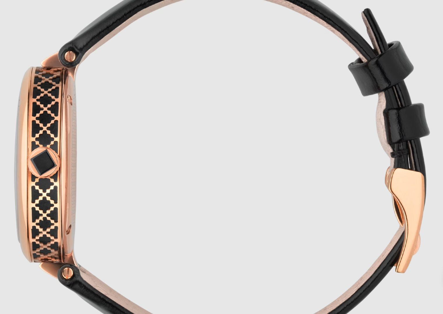 Shop Authentic Gucci Diamantissima Quartz Black Dial Black Leather Strap Watch for Women - YA141501 - Luxxuri