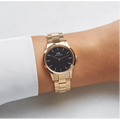  Shop Authentic Daniel Wellington Iconic Link Black Dial Rose Gold Steel Strap Watch for Women - DW00100212 - Luxxuri