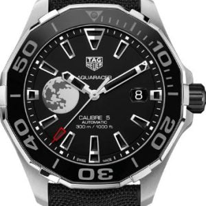 Tag Heuer Aquaracer Moon Black Dial Watch for Men - WAY201J.FC6370