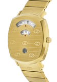  Shop Authentic Gucci Grip Quartz Yellow Gold Dial Gold Steel Strap Unisex Watch - YA157409 - Luxxuri