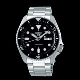  Shop Authentic Seiko 5 Sports Automatic Day Date Black Dial Silver Steel Strap Watch for Men - SRPD55K1 - Luxxuri