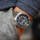  Shop Authentic Seiko 5 Sports Automatic Analog Blue Dial Silver Steel Strap Watch For Men - SRPD51K1 - Luxxuri