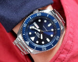  Shop Authentic Seiko 5 Sports Automatic Analog Blue Dial Silver Steel Strap Watch For Men - SRPD51K1 - Luxxuri