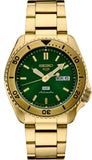  Shop Authentic Seiko 5 Sports HUF Limited Edition Green Dial Gold Steel Strap Watch For Men - SRPJ20 - Luxxuri