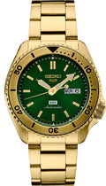  Shop Authentic Seiko 5 Sports HUF Limited Edition Green Dial Gold Steel Strap Watch For Men - SRPJ20 - Luxxuri