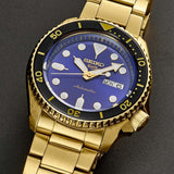  Shop Authentic Seiko 5 Sports US Special Edition Automatic Blue Dial Gold Steel Strap Watch For Men - SRPK20 - Luxxuri