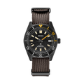 Seiko Prospex Black Series 1965 Limited Edition Black Dial Brown NATO Strap Watch For Men - SPB253J1