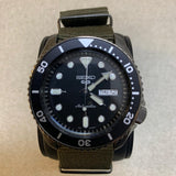  Shop Authentic Seiko 5 Sport Automatic Black Dial Green Nylon Strap Watch For Men - SRPD65K4 - Luxxuri