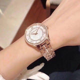  Shop Authentic Michael Kors Lauryn Mother of Pearl Dial Rose Gold Steel Strap Watch for Women - MK3716 - Luxxuri