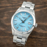  Shop Authentic Tissot Gentleman Powermatic 80 Silicium Ice Blue Silver Steel Strap Watch For Men - T127.407.11.351.00 - Luxxuri