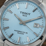  Shop Authentic Tissot Gentleman Powermatic 80 Silicium Ice Blue Silver Steel Strap Watch For Men - T127.407.11.351.00 - Luxxuri