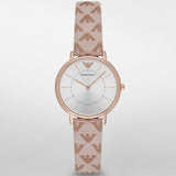  Shop Authentic Emporio Armani Kappa Quartz Rose Gold Dial Pink Leather Strap Watch For Women - AR11010 - Luxxuri