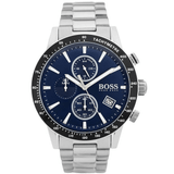  Shop Authentic Hugo Boss Rafale Quartz Blue Dial Silver Steel Strap Watch for Men - 1513510 - Luxxuri