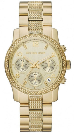  Shop Authentic Michael Kors Runway Gold Dial Gold Steel Strap Watch for Women - MK5826 - Luxxuri