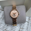  Shop Authentic Michael Kors Portia Analog Quartz Rose Gold Dial Rose Gold Steel Strap Watch For Women - MK3839 - Luxxuri
