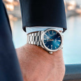  Shop Authentic Tudor Style Automatic Blue Dial Silver Steel Strap Watch for Men - M12710-0013 - Luxxuri