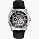 Shop Authentic Bulova BVA Classic Automatic Silver Dial Black Leather Strap Watch for Men - 96A135 - Luxxuri