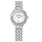  Shop Authentic Swarovski Lovely Crystals Mini White Dial Silver Steel Strap Watch for Women - 5242901 - Luxxuri