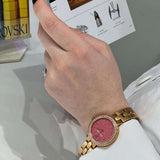  Shop Authentic Swarovski Daytime Quartz Coral Dial Rose Gold Steel Strap Watch for Women - 5182250 - Luxxuri